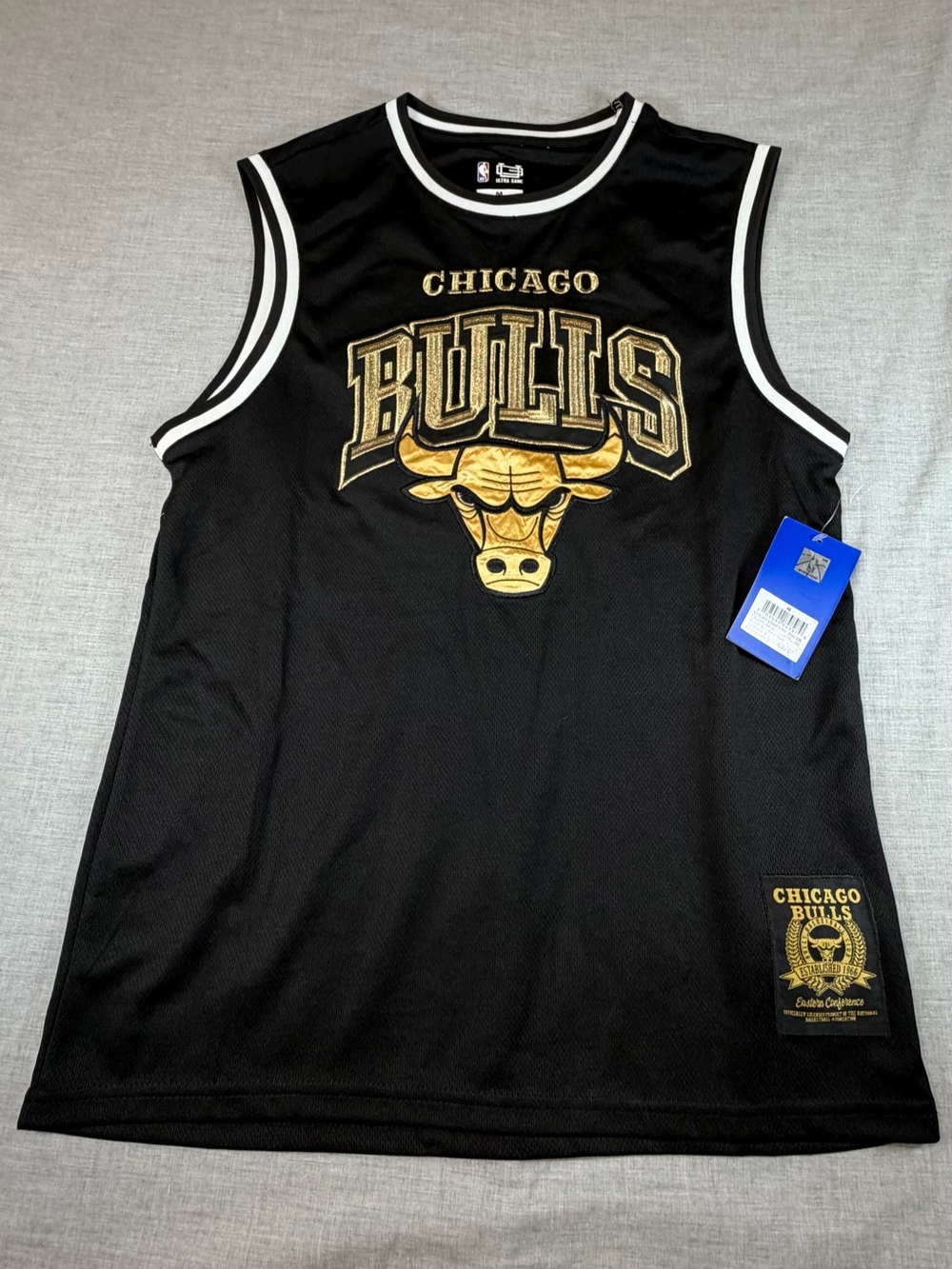 Men’s Chicago Bulls Gold/Black Jersey